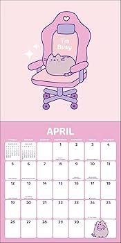 purinページ Pusheen 2026 Weekly Planner - Calendars.com